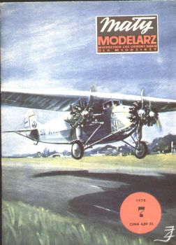 Verkehrsflugzeug Fokker F-VIIb der polnischen Fluggesellschaft LOT (1929) 1:50 ANGEBOT