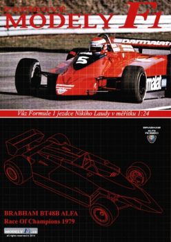 Formel 1.-Bolid Brabham BT-48B Alfa Romeo (N. Lauda, 1979) 1:24