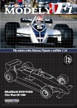 Formel 1.-Bolid Brabham BT49 Ford (US West GP, 1980) 1:24
