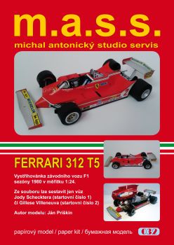 Formel 1.-Bolid Ferrari 312 T5 (Season 1980) in 2 option. Darstellungen 1:24