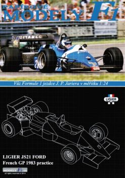 Formel 1.-Bolid Ligier JS21 Ford (J.P.Jarier, 1983) 1:24