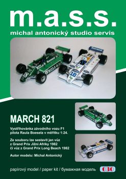 Formel 1.-Bolid March 821 (1982) Grand Prix Südafrika oder Grand Prix Long Beach 1:24