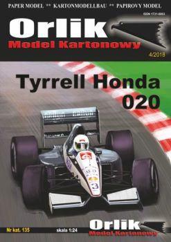 Formel 1. Bolid Tyrrel Honda 020 (Grand Prix von Kanada, 1991) 1:24
