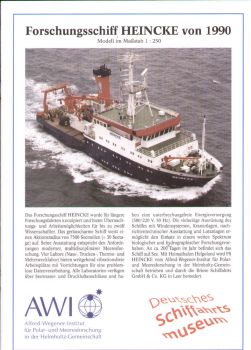 Forschungsschiff HEINCKE (1990) 1:250 deutsche Bauanleitung