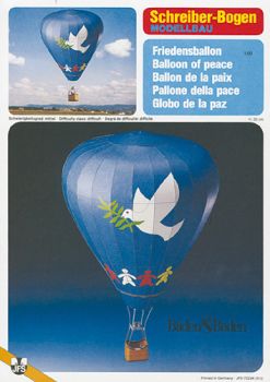 Heissluftballon "FriedensballonBaden-Baden 1"  (2000) 1:60 deutsche Anleitung