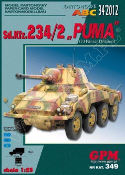 schwerer Rad-Panzerwagen Kfz. 234/2 Puma 1:25 inkl. Lasercut