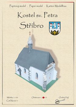Gotische St. Peter – Kirche  aus Stribro / Mies aus dem Jahr ca. 1300 1:150
