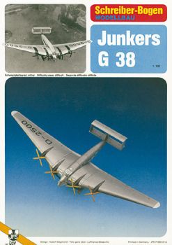 Groß-Verkehrsflugzeug Junkers G 38 (1932) 1:100 deutsche Anleitung
