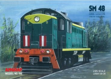 Güterzug-Diesellok SM48 inkl. sämtliche LC-Zurüstsätze 1:25 extrem²