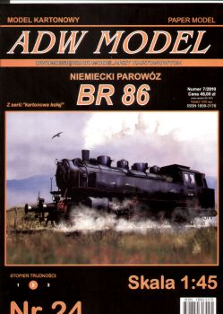 Güterzug-Einheitslokomotive BR 86 Deutscher Reichsbahn 1:45.