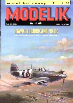 Hawker Hurricane Mk.IIc der Royal Air Force 1:33 Offsetdruck