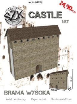 Segment eines mittelalterlichen Schlossmauerwerks mit Tor, Falltor und Seiteneingang 1:87 (H0)