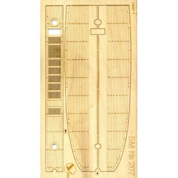 Holz-Decksatz für franz. Linienschiff Le Fleuron (1729) 1:100 Oriel Nr. 207