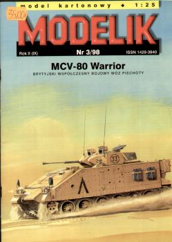 Infanterietransporter MCV-80 Warrior (Kuwait-Krieg, 1991) 1:25 Erstausgabe, Offsetdruck