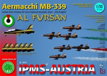Italienisches Trainings- und leichtes Erdkampfflugzeug Aermacchi MB-339 der Al Fursan 1:33