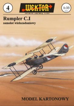 Jagdflugzeug-Doppeldecker Rumpler C.I (1918-1920) 1:33