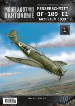 Jagdflugzeug Messerschmitt Bf-109 E-1 „weiße vier“ der 1./JG20 1:33