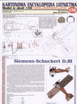 Jagdflugzeug Siemens-Schuckert D.III (1918) 1:50