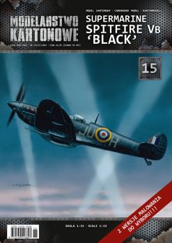 Jagdflugzeug Supermarine Spitfire Vb "Black" in 2 Bemalungsmustern 1:33