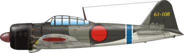 Japanisches Jagdflugzeug A6M5 Zero 1:35