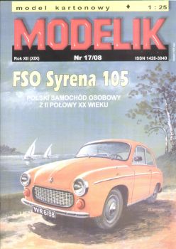 Jungtimer FSO Syrena 105 Lux (1972 - 1983) 1:25 Offsetdruck