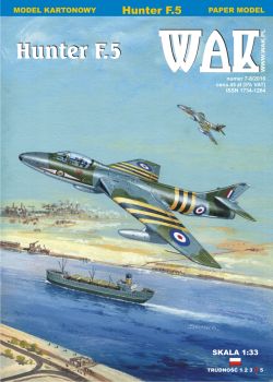 Kampfflugzeug Hawker Hunter F.5 der Royal Air Force (1956) 1:33