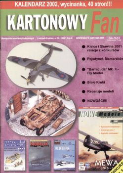 Kartonowy Fan 11-12/2001 mit Beilagemodell