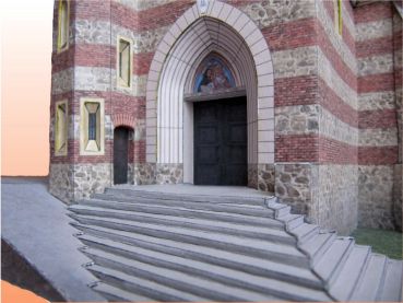 Kirche St. Cyrill und Methodius aus Bilovice (1908/13) 1:120