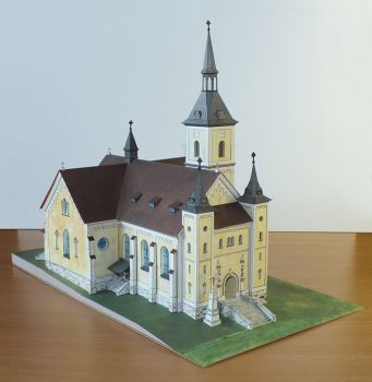 Kirche der Himmelfahrt der Jungfrau Maria in Mährisch Ostrau (1901) 1:150