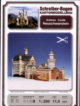 Königsschloss Neuschwanstein 1:250 deutsche Anleitung