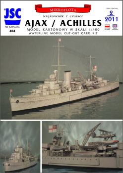 Kreuzer HMS Ajax optional HMS Achilles 1:400 präzise!