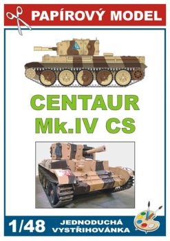 Kreuzerpanzer (Cruiser Tank) Mk IV Centaur CS 1:48 einfach