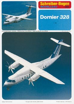 Kurzstrecken-Passagierflugzeug Dornier 328, 1:50 deutsche Anleitung (72425)