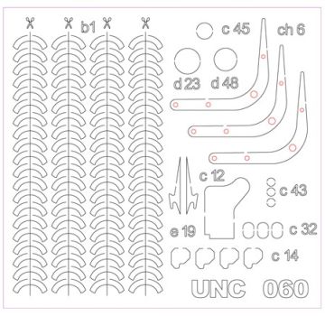 LC-Detailsatz für Kompakt-Lader UNC 060 1:32 (Firebox)