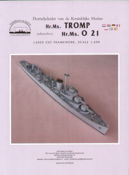 LC-Spantensatz für Hr.Ms. Tromp u. U-Boot O-21 1:250 Scaldis 88