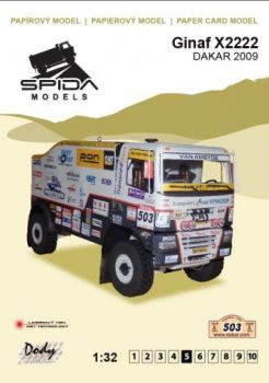 LKW-Rennwagen – Ginaf X2222 (Dakar-Rally 2009) 1:32