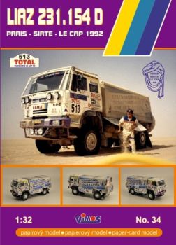 LKW-Rennwagen – LIAZ 231.154 D (Rallye Dakar 1992) 1:32