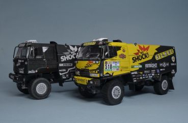 LKW-Rennwagen – Liaz Franta des Teams "Big Shock Racing" (Dakar-Rally 2017) in 2 Bemalungen 1:32