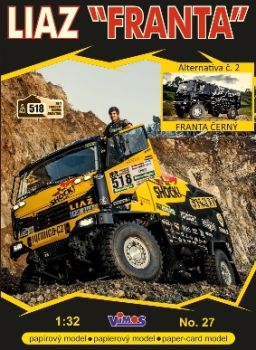 LKW-Rennwagen – Liaz Franta des Teams "Big Shock Racing" (Dakar-Rally 2017) in 2 Bemalungen 1:32