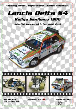 Lancia Delta S4 (Rallye San Remo 1986) 1:24