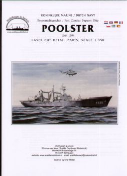 Lasercut-Detailsatz für Hr.Ms. Poolster 1:350 (Scaldis)