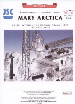 Lasercut-Reling-/Detailsatz für Mary Arctica 1:250 (JSC Nr.83s)
