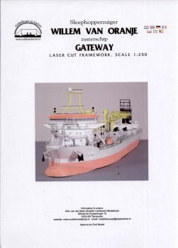Lasercut-Spantensatz für Baggerschiff Willem.../Gateway 1:250