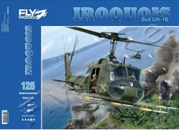 Bell UH-1B Iroquois (Vietnamkrieg) 1:33 inkl. Spantensatz, übersetzt