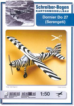STOL-Mehrzweckflugzeug Dornier Do 27 Serengeti von B. Grzimek (1959) 1:50 dt. Anleitung