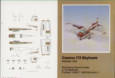Leichtflugzeug Cessna 172 Skyhawk 1:250 deutsche Anleitung
