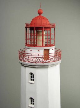 Leuchtturm „Dornbusch“ (1888) 1:72 LC-Komplett-Kartonmodellbausatz