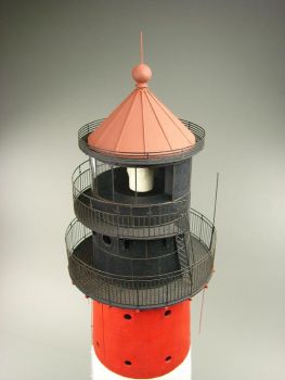 Leuchtturm Westerheversand (1906) 1:87 Lasercut-Modell, übersetz