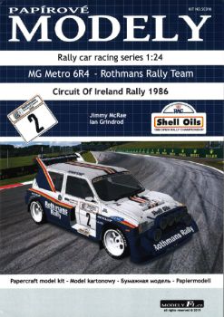 MG Metro 6R4 "Circuit Of Ireland Rally 1986" 1:24 modelyF1 Nr. SC016