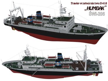 MO Nr.61 1:150-Baupläne Trawler-Fabrikschiff B-418 Humbak; IJN Tokiwa und mehr...